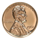 Moeda Lincoln Cent 1961