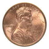 Moeda Lincoln Cent 1976