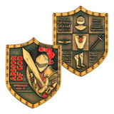 Moeda Medalha Cavaleiro Cruz Templário Armor