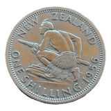 Moeda Nova Zelândia 1 Shilling R