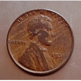 Moeda One Cent Lincoln