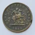 Moeda One Penny 1854 Canadá - Variante Cruzeta - São Jorge