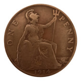 Moeda One Penny 1914