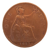 Moeda One Penny 1927 Inglaterra 231