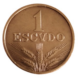 Moeda Portugal 1 Escudo