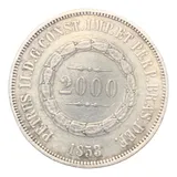 Moeda Prata 2000 Reis