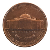 Moeda Prata 300 Five Cents 1943p Eua Jefferson Nickel 168
