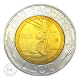 Moeda San Marino 500 Liras 1995 Fao
