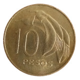 Moeda Uruguai 10 Pesos 1968 mbc Antiga Linda 23 247