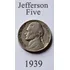 Moeda Usa 1939 Jefferson Nikels 5 Cents