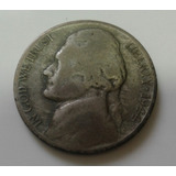Moeda Usa Five Cents Jefferson 1944d Silver