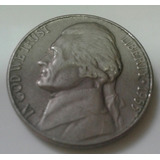 Moeda Usa Five Cents Jefferson 1955
