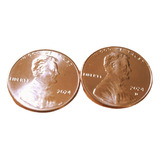 Moeda Usa One Cent Linconl Penny 2024 Letras P E D Fc