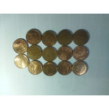Moedas 5 Cents Euro 14 Países Numismática Coleção Kit 