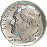 Moedas Roosevelt Dime 1985