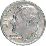Moedas Roosevelt Dime 1986