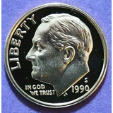 Moedas Roosevelt Dime 1990