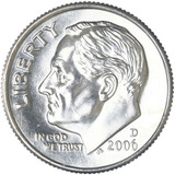 Moedas Roosevelt Dime 2006