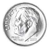 Moedas Roosevelt Dime 2011
