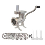Moedor Carne Manual Boca 22 Picelli C Discos Funil Soquete