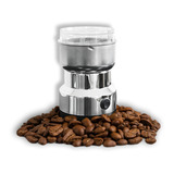 Moedor De Café E Grãos Mini Triturador Elétrico Aço Inox