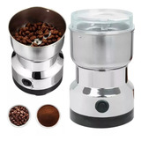 Moedor De Café Elétrico Triturador De Grãos E Temperos Inox