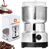 Moedor De Café Grãos Triturador Sementes Elétrico 110v Automático Aço Inox Marca Casasonho