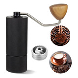 Moedor De Cafe Manual Bravito Inox Com Ajuste Preto Presente