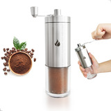Moedor De Café Manual Inox C Ajuste De Moagem Excelente 