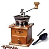 Moedor De Café Manual Mini Moedor De Grãos De Café De Madeira Vintage Para Exibição De Decoração Moedor De Café Antigo Para Fazer Malha De Café Prensa Francesa Clássica Para Decoração