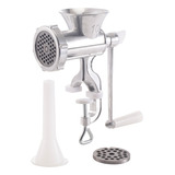 Moedor De Carne Manual C funil N 10 Disco 8mm E Disco 10mm 127v
