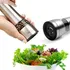 Moedor De Sal Grosso E Pimenta Do Reino Em Inox Profissional Cor Prata