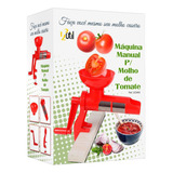 Moedor De Tomate Manual Caseiro Vermelho Para Boas Receitas