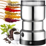 Moedor E Triturador De Café Grãos Eletrico Inox Bivolt Ex Decor Full