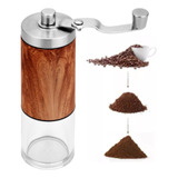 Moedor Manual De Café Grãos Inox E Madeira Luxo Ajustavel
