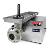 Moedor Picador De Carne Leve Em Inox 220v Boca 10 Metvisa