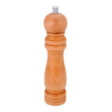 Moedor Pimenta Triturador Sal Grosso Tempero De Madeira 21cm
