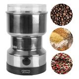 Moedor Triturador De Café Elétrico Grãos Sal Linhaça Inox