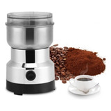 Moedor Triturador Elétrico Café Grãos Lâmina Aço Inox 110v