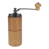 Moinho De Café Portátil De Cor Escura Moagem Manual De Madei
