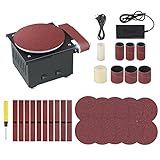 Moinho ERYUE Mini Cinto De Banco E Lixadeira De Disco Rolo De Lixamento Com Kit De Haste De Extensão Flexível Apontador De Borda Elétrica 7 Velocidade Variável Com Disco De Lixamento Cinto Faixa Rod