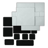 Molde 9 Formas Mosaico Liso Paris Gesso Ou Cimento