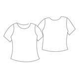 Molde Blusa Básica Para Malha 36 Ao 46 By Marlene Mukai