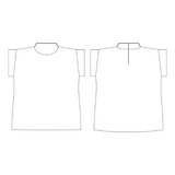 Molde Blusa Larga Com