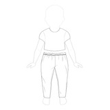 Molde Calça Unissex Infantil Tamanho 1 8 Anos By Clara Calui