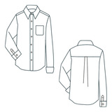 Molde Camisa Social Masculina