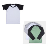 Molde Camiseta Raglan Infantil Manga Curta E Longa P D F