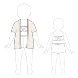 Molde Conjunto Diva Infantil Tamanho 1 6 Anos By Clara Calui