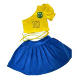 Molde Conjunto Infantil Cropped Nula Manga E Saia Rodada