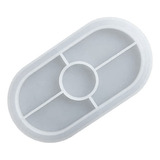 Molde De Resina Epóxi Oval De Silicone Creative Coaster Para